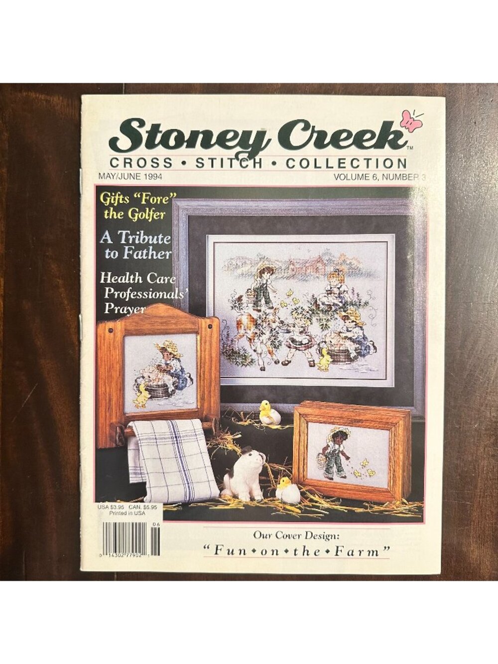 Stoney Creek Cross-Stitch Collection 1994 Vol 6 #3 Fun On The Farm Designs
